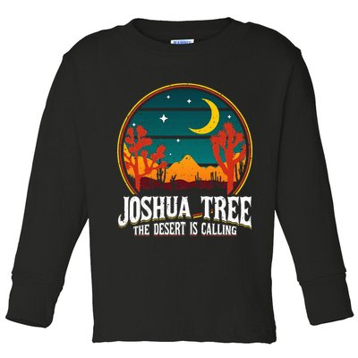 Joshua Tree National Park Us Vintage Toddler Long Sleeve Shirt