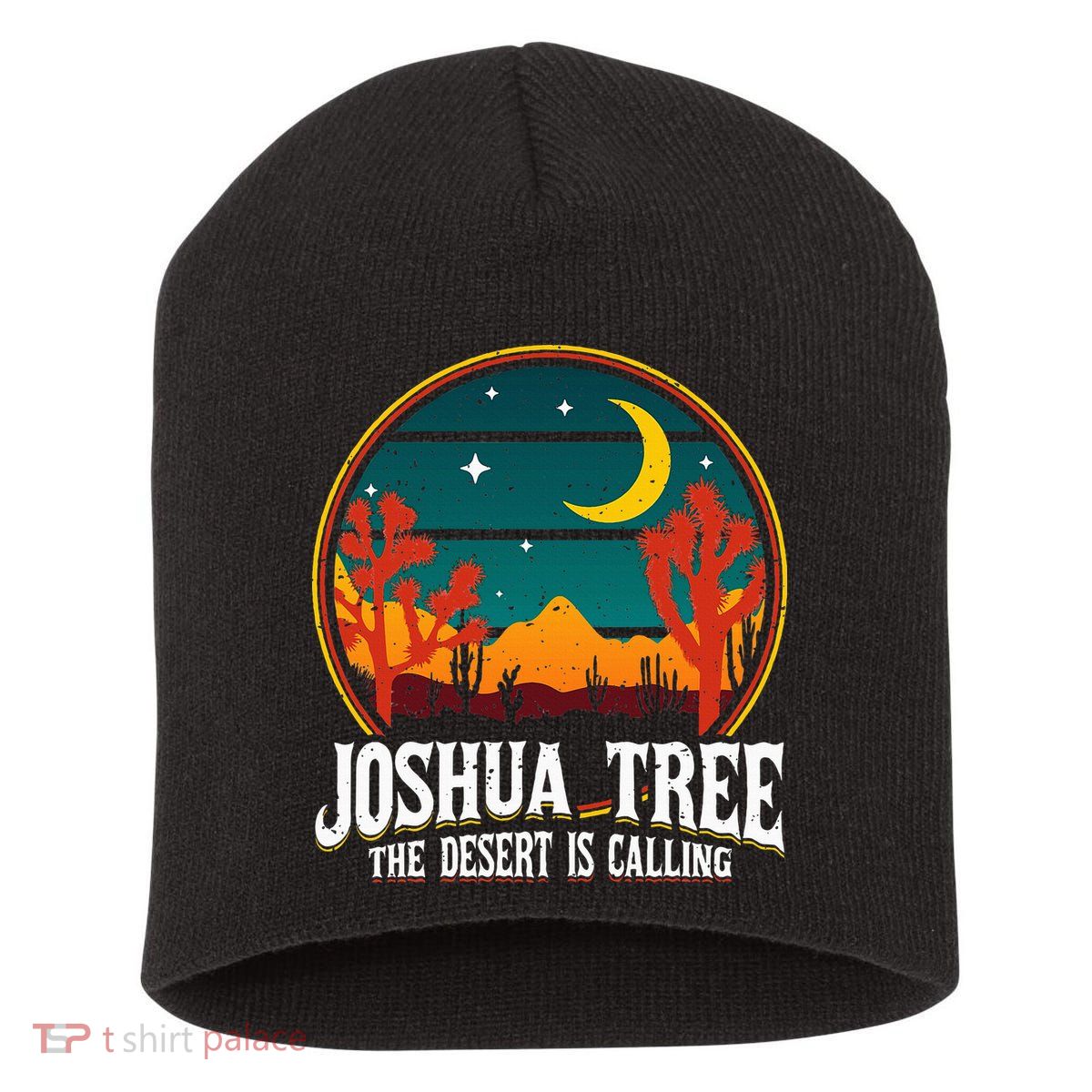 Joshua Tree National Park Us Vintage Short Acrylic Beanie