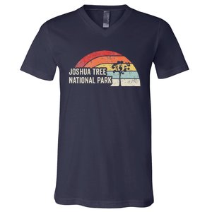 Joshua Tree National Park Retro Adventure V-Neck T-Shirt