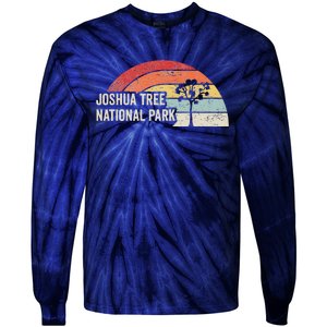 Joshua Tree National Park Retro Adventure Tie-Dye Long Sleeve Shirt