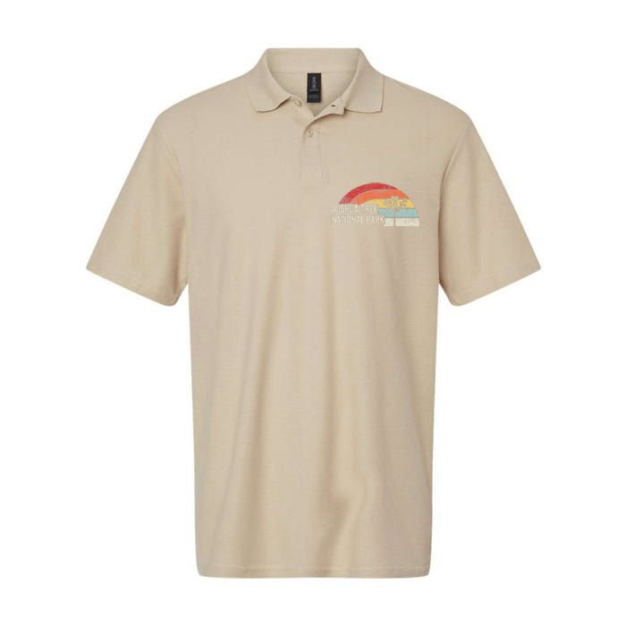 Joshua Tree National Park Retro Adventure Softstyle Adult Sport Polo