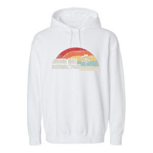 Joshua Tree National Park Retro Adventure Garment-Dyed Fleece Hoodie