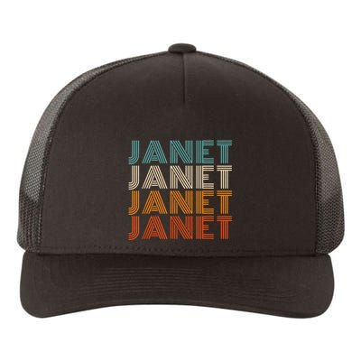 JANET Thing Name Gift Vintage Retro Yupoong Adult 5-Panel Trucker Hat