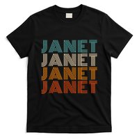 JANET Thing Name Gift Vintage Retro T-Shirt