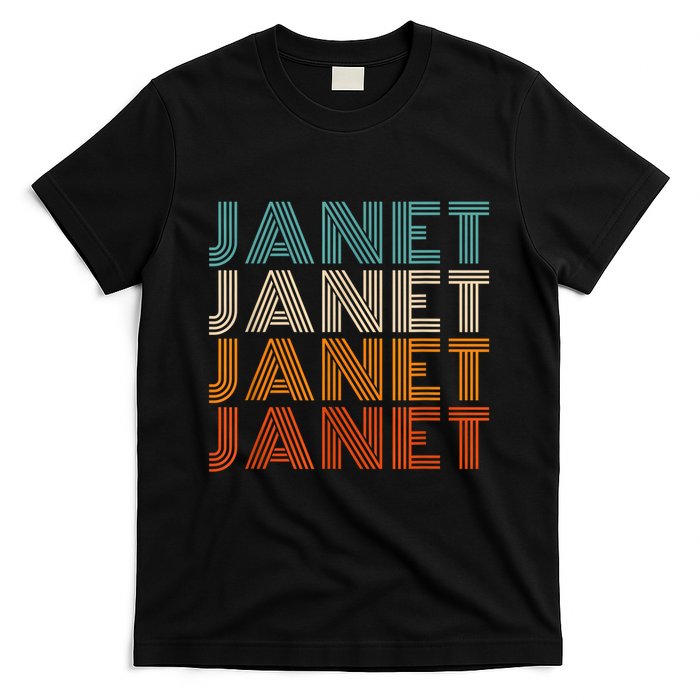 JANET Thing Name Gift Vintage Retro T-Shirt
