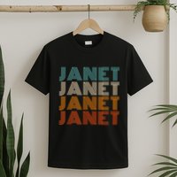 JANET Thing Name Gift Vintage Retro T-Shirt