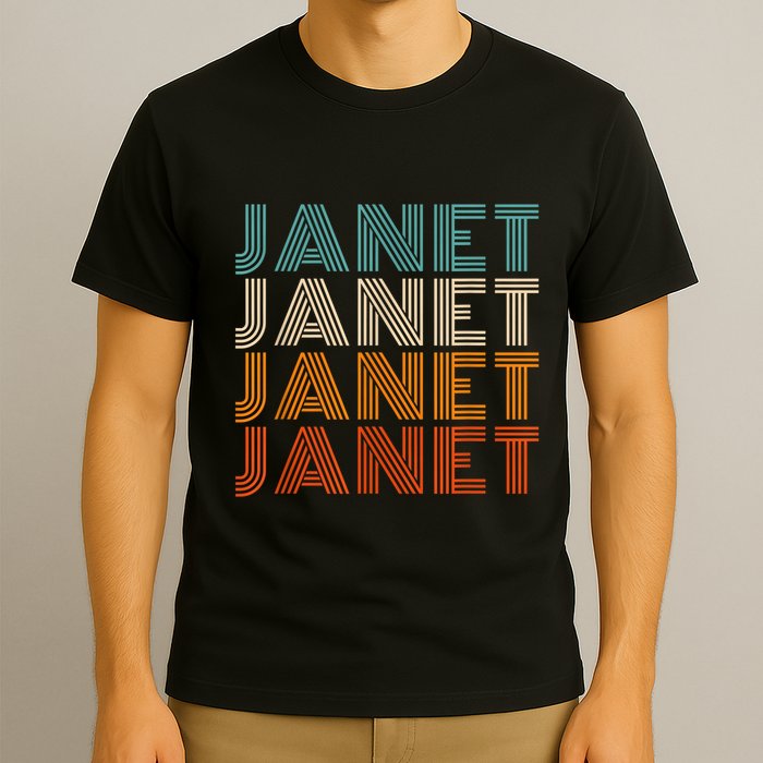 JANET Thing Name Gift Vintage Retro T-Shirt