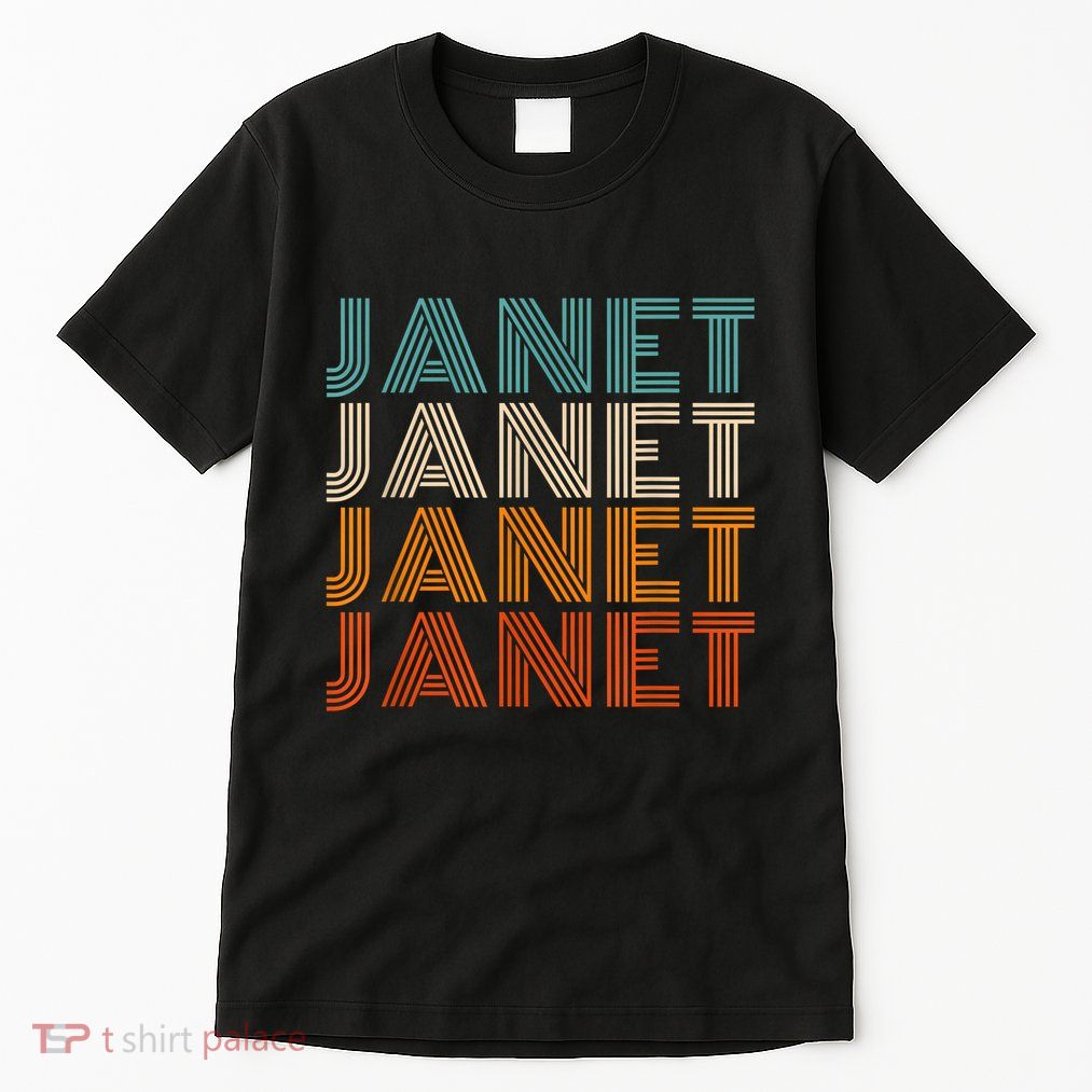 JANET Thing Name Gift Vintage Retro Tall T-Shirt
