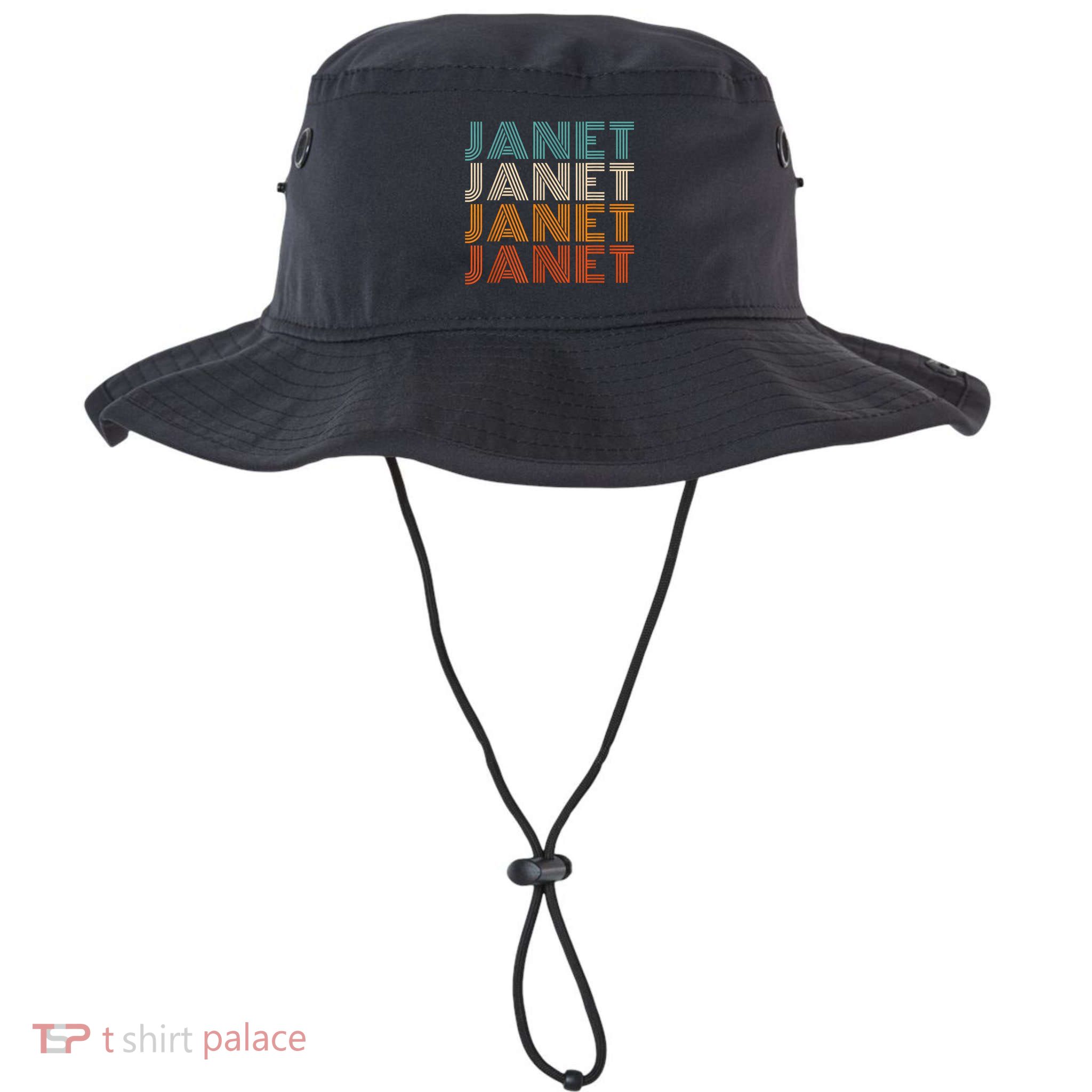 JANET Thing Name Gift Vintage Retro Bucket Hat