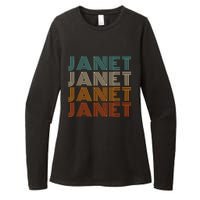 JANET Thing Name Gift Vintage Retro Womens CVC Long Sleeve Shirt