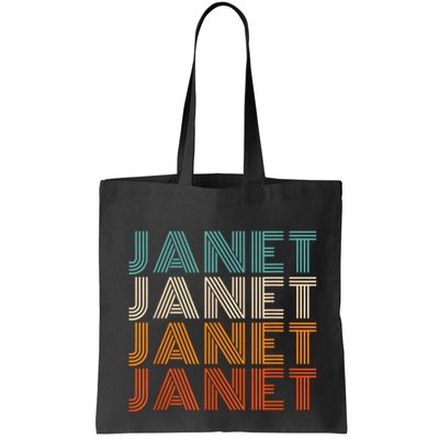JANET Thing Name Gift Vintage Retro Bag