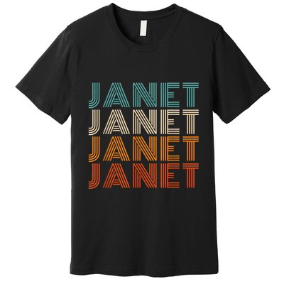 JANET Thing Name Gift Vintage Retro Premium T-Shirt