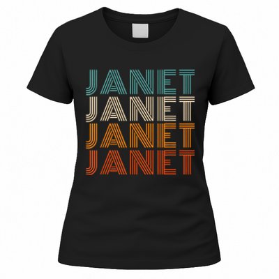 JANET Thing Name Gift Vintage Retro Women's T-Shirt