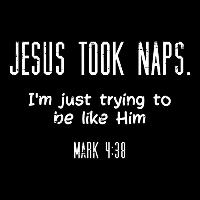 Jesus Took Naps Mark 438 Funny Saying Christian Cooling Performance Crew T-Shirt