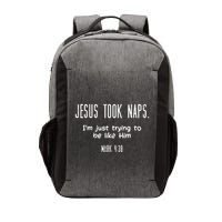 Jesus Took Naps Mark 438 Funny Saying Christian Vector Backpack