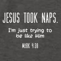 Jesus Took Naps Mark 438 Funny Saying Christian Vector Backpack