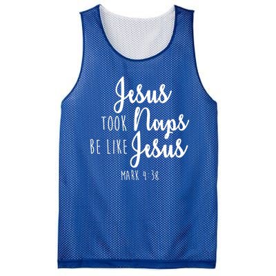 Jesus Took Naps Be Like Jesus Mark 4:38 Mesh Reversible Basketball Jersey Tank