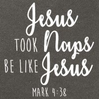 Jesus Took Naps Be Like Jesus Mark 4:38 Cotton Canvas Backpack