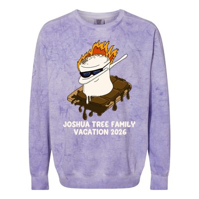 Joshua Tree National Park Family 2026 Vacation Souvenir Gift Colorblast Crewneck Sweatshirt