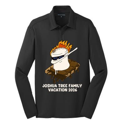 Joshua Tree National Park Family 2026 Vacation Souvenir Gift Silk Touch Performance Long Sleeve Polo