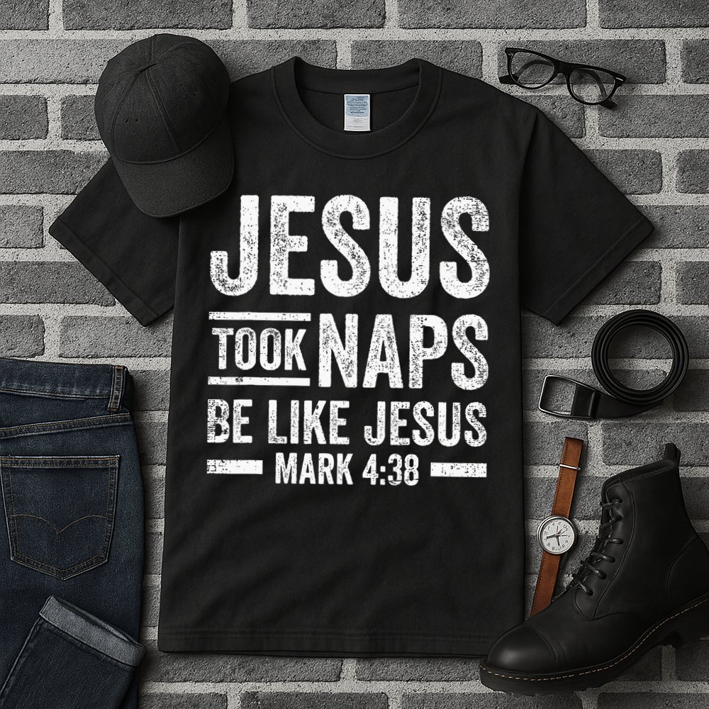 Jesus Took Naps Be Like Jesus Religious Christian Church Tall T-Shirt