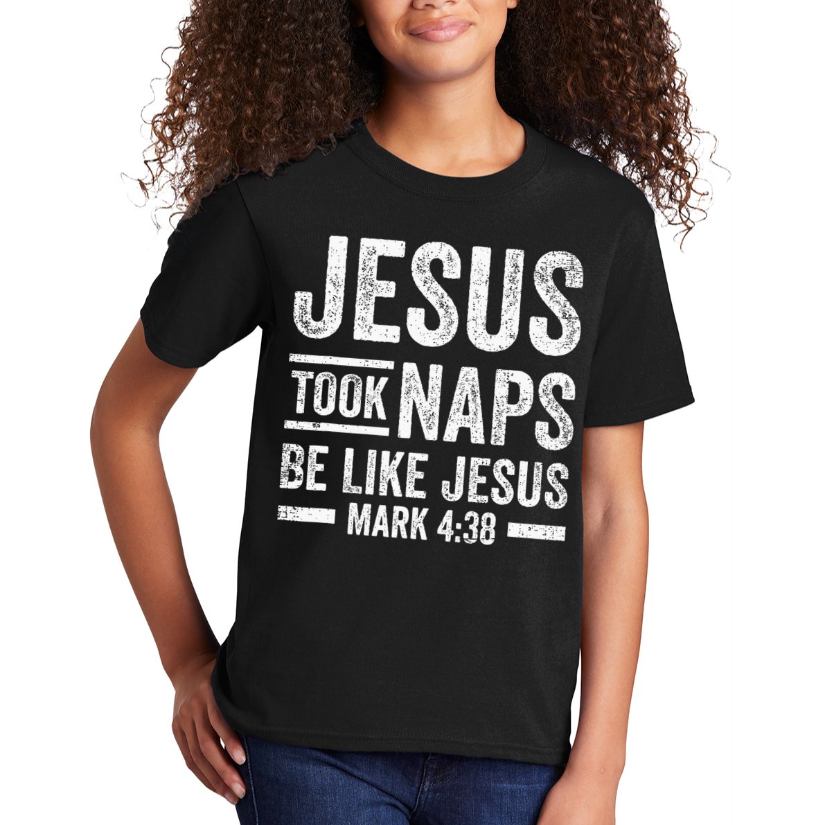 Jesus Took Naps Be Like Jesus Religious Christian Church Kids T-Shirt