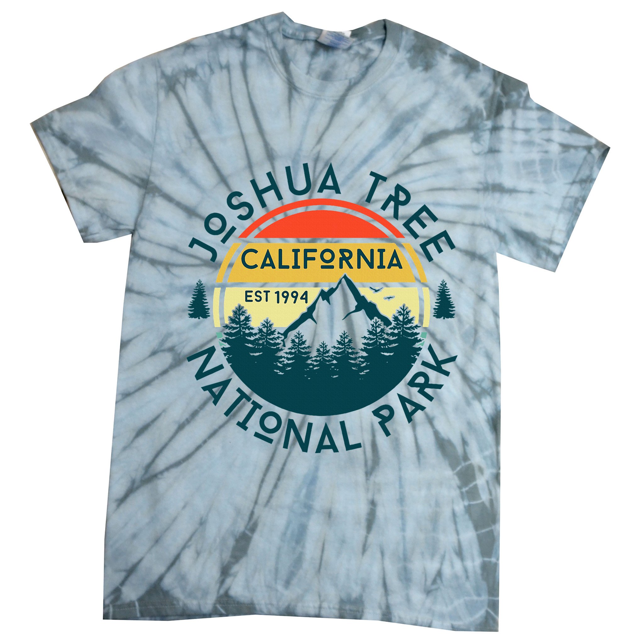 Joshua Tree National Park California Hiking Nature Outdoors Tie-Dye T-Shirt
