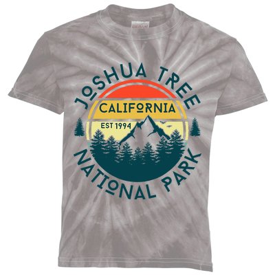 Joshua Tree National Park California Hiking Nature Outdoors Kids Tie-Dye T-Shirt