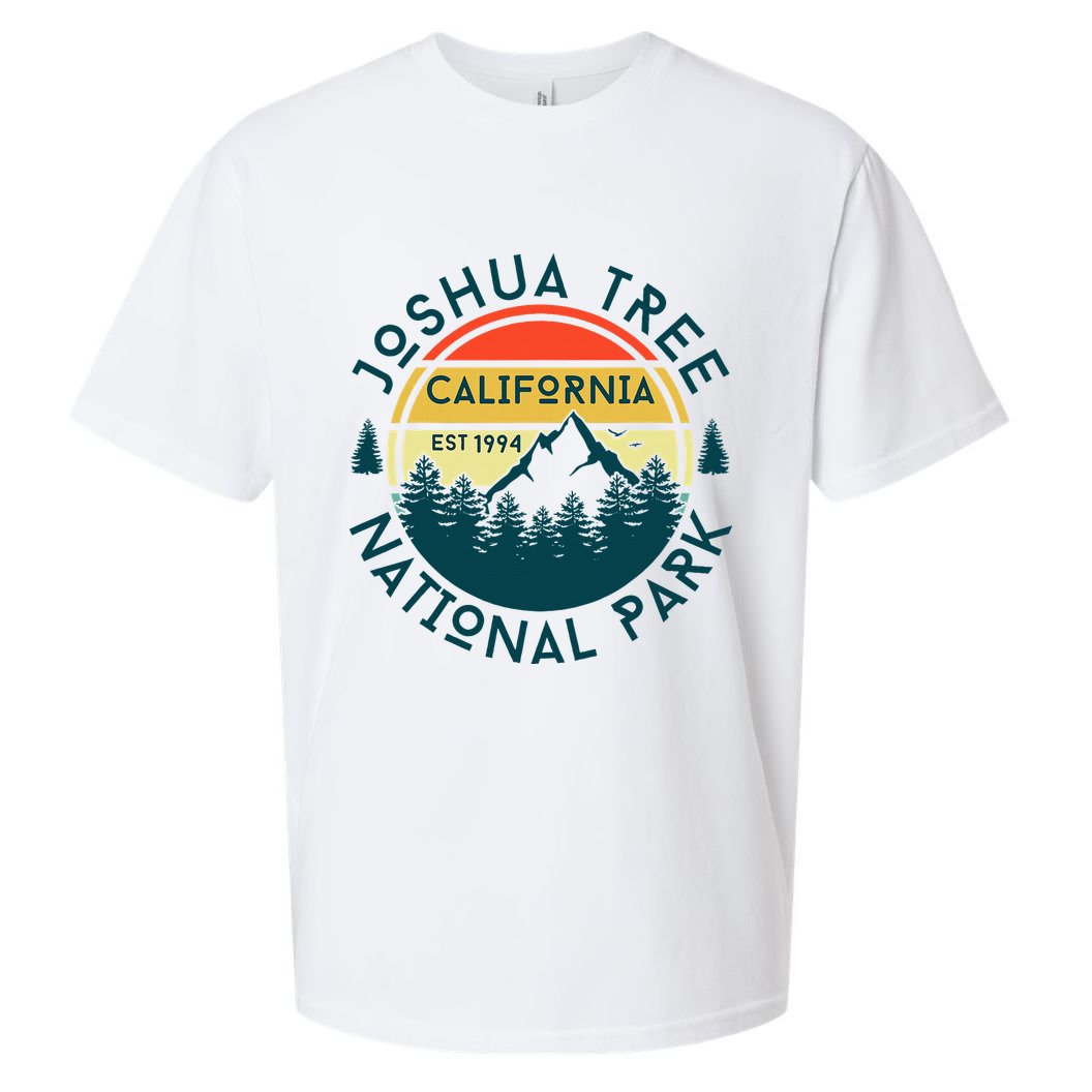 Joshua Tree National Park California Hiking Nature Outdoors Sueded Cloud Jersey T-Shirt