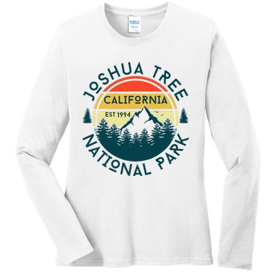 Joshua Tree National Park California Hiking Nature Outdoors Ladies Long Sleeve Shirt