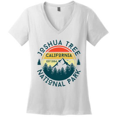 Joshua Tree National Park California Hiking Nature Outdoors Women's V-Neck T-Shirt