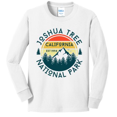 Joshua Tree National Park California Hiking Nature Outdoors Kids Long Sleeve Shirt