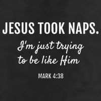 Jesus Took Naps I'm Just Trying Mark 4 38 Funny Faith 7 Panel Mesh Trucker Snapback Hat