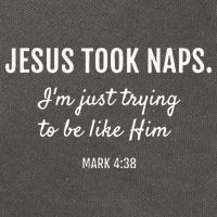 Jesus Took Naps I'm Just Trying Mark 4 38 Funny Faith Cotton Canvas Backpack