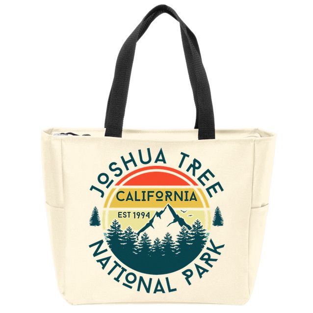 Joshua Tree National Park California Hiking Nature Outdoors Zip Tote Bag