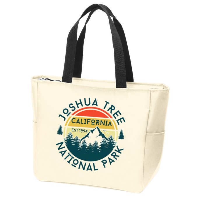 Joshua Tree National Park California Hiking Nature Outdoors Zip Tote Bag