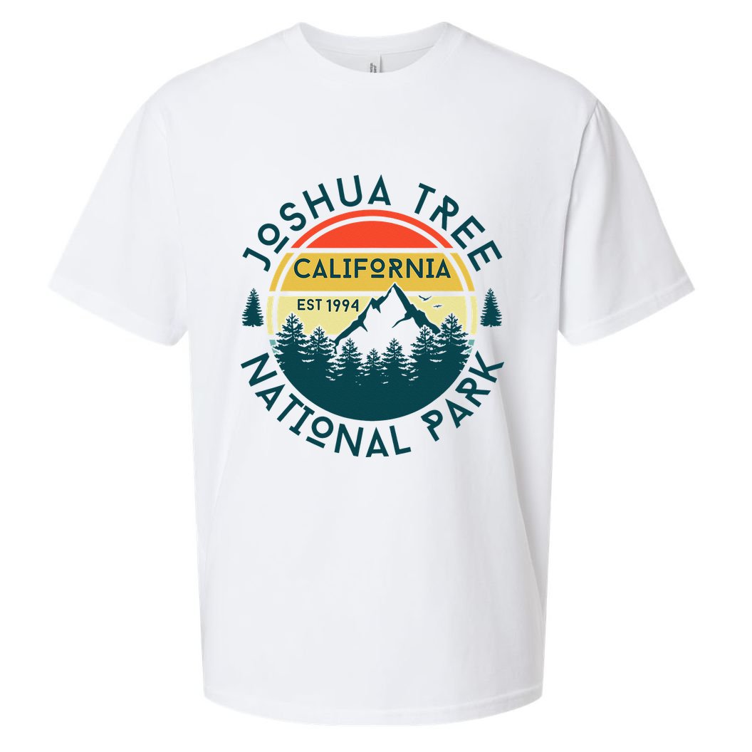 Joshua Tree National Park California Hiking Nature Outdoors Sueded Cloud Jersey T-Shirt