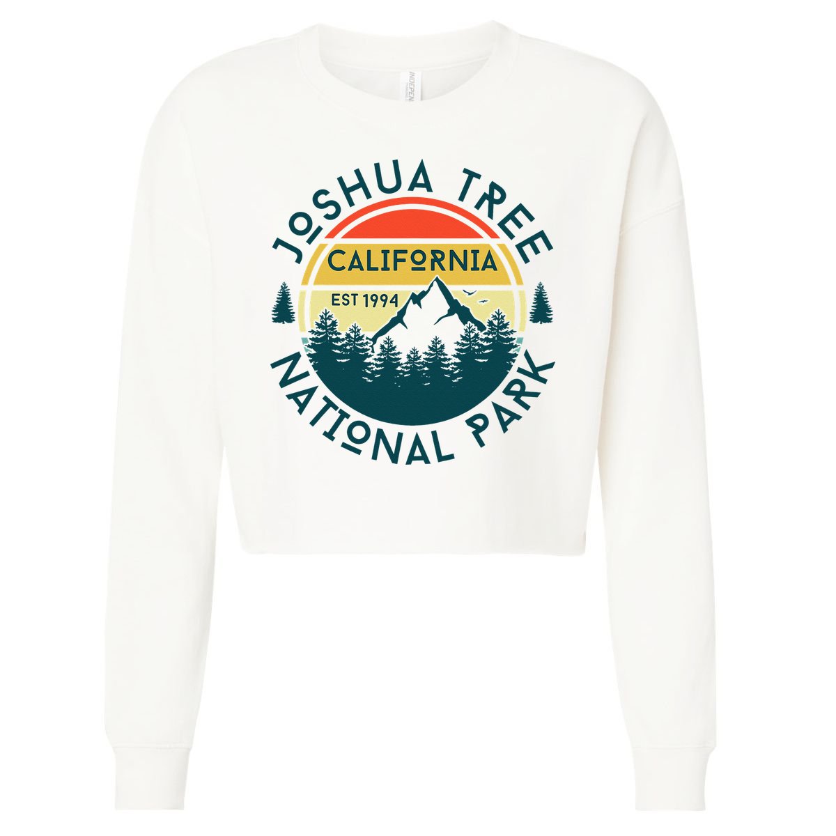 Joshua Tree National Park California Hiking Nature Outdoors Cropped Pullover Crew