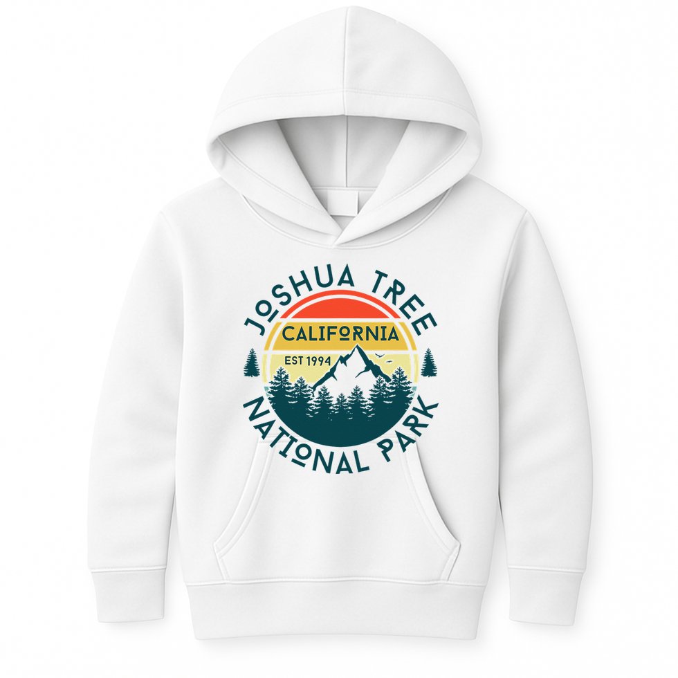 Joshua Tree National Park California Hiking Nature Outdoors Kids Hoodie