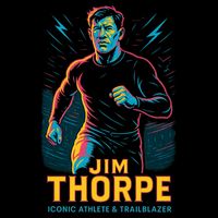 Jim Thorpe Neon Iconic Athlete Tall T-Shirt