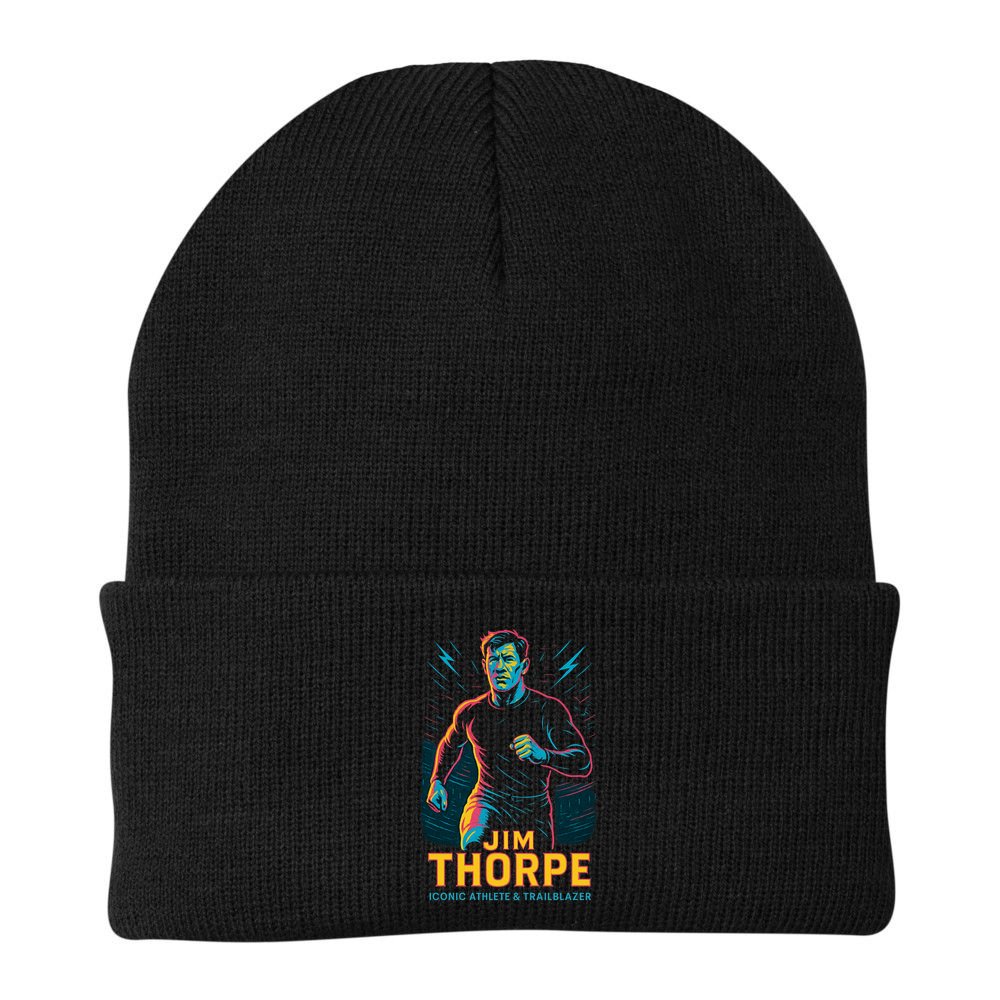 Jim Thorpe Neon Iconic Athlete Beanie