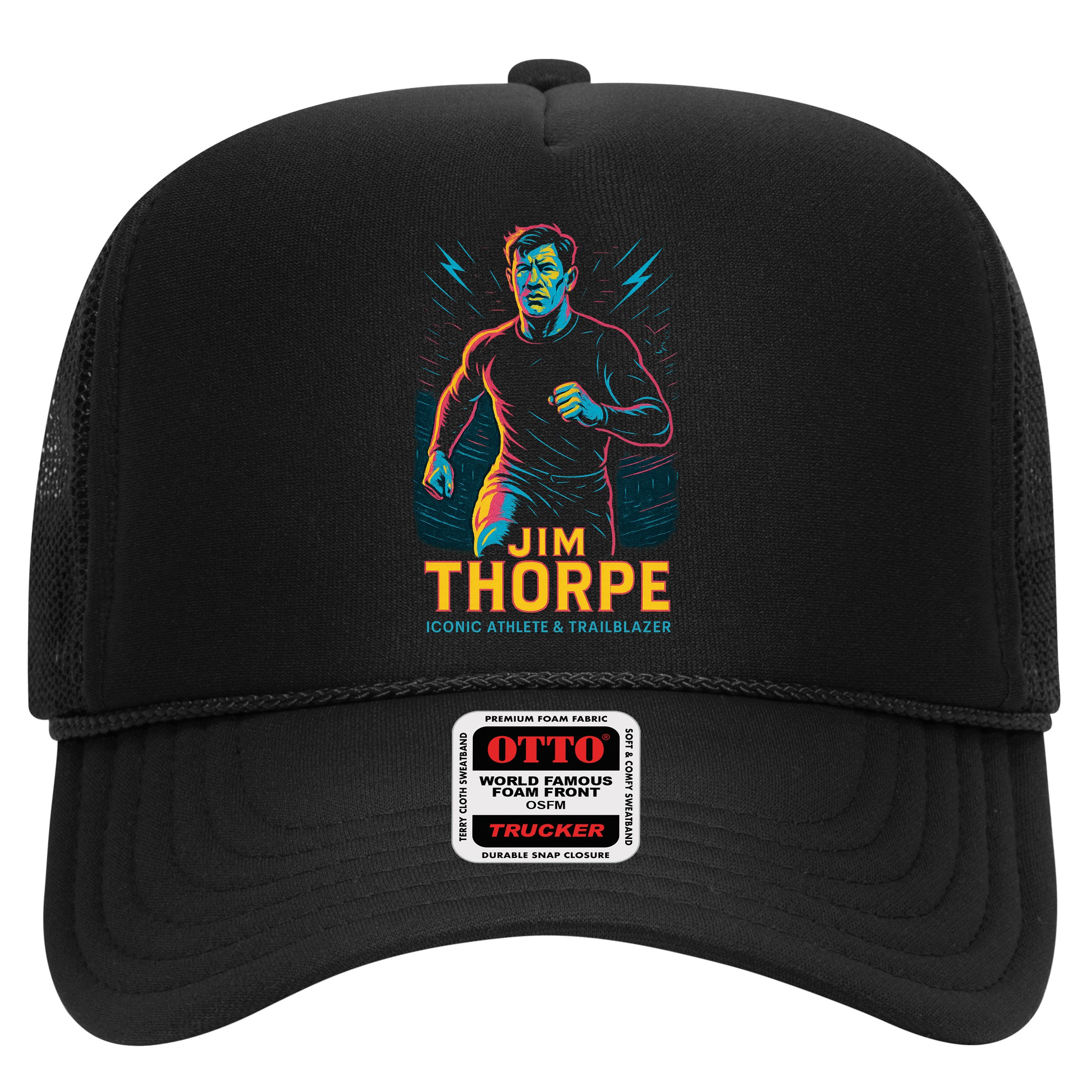 Jim Thorpe Neon Iconic Athlete Hat