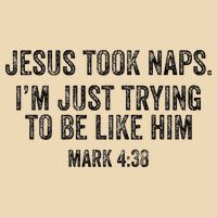 Jesus Took Naps Mark 438 Christian Funny Faith Drawstring Bag