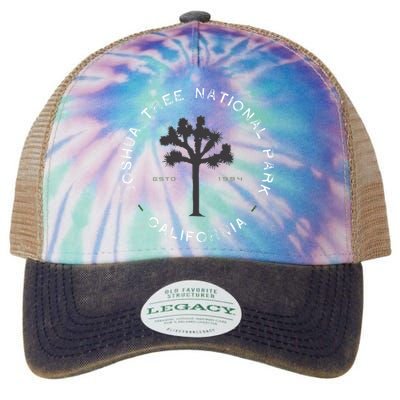 Joshua Tree National Park Retro Vintage Graphic Legacy Tie Dye Trucker Hat