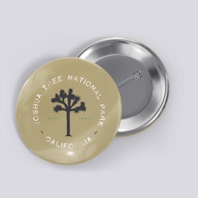 Joshua Tree National Park Retro Vintage Graphic Button