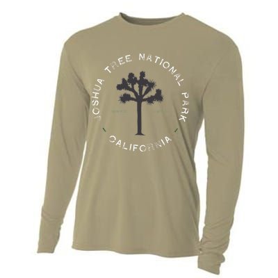 Joshua Tree National Park Retro Vintage Graphic Cooling Performance Long Sleeve Crew