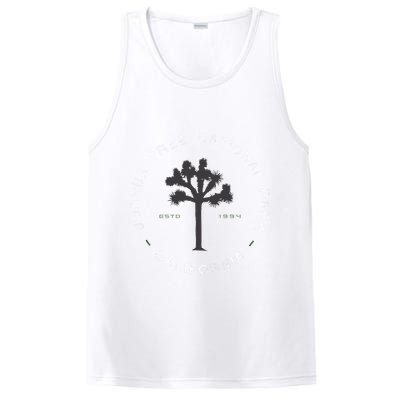 Joshua Tree National Park Retro Vintage Graphic PosiCharge Competitor Tank