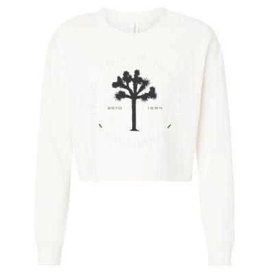Joshua Tree National Park Retro Vintage Graphic Cropped Pullover Crew