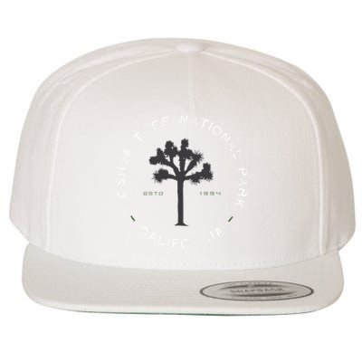 Joshua Tree National Park Retro Vintage Graphic Wool Snapback Cap