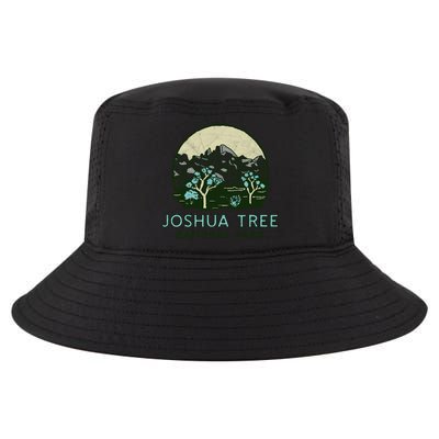 Joshua Tree National Park Vintage Mountains And Trees Sketch Gift Cool Comfort Performance Bucket Hat